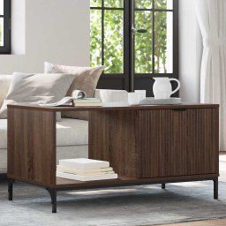 Masa de cafea Stejar brun 90 x 49 x 46 cm Lemn compozit GartenMobel Dekor