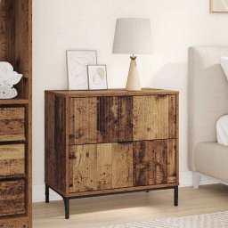 Noptiera cu sertar Lemn vechi 63.5 x 36 x 61 cm Lemn compozit GartenMobel Dekor