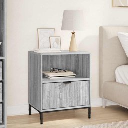 Noptiera cu sertar sonoma gri 49 x 36 x 61 cm Lemn compozit GartenMobel Dekor
