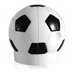 Ascutitoare electrica Eagle EG-5012, alimentare 4 baterii AA neincluse, 1 orificiu, 8mm, model minge fotbal, plastic, alb-negru