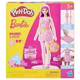 Play-Doh: Barbie inimi și coroană de păr