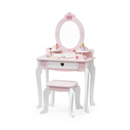 Masuta de toaleta din lemn cu 8 accesorii design printesa, viga