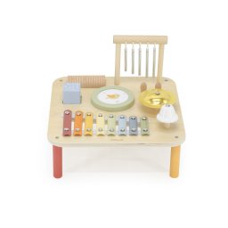 Masuta muzicala montessori, 7 instrumente din lemn, viga
