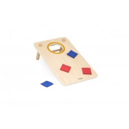 Joc 2 in 1aruncare cu saculeti si x si 0, viga