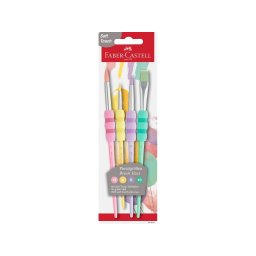 Pensule Soft Touch pastel Faber-Castell, 4 buc/set