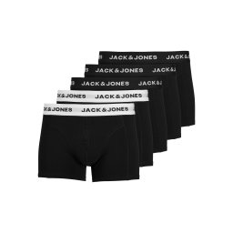 JACK & JONES Boxeri 'Solid' negru / alb