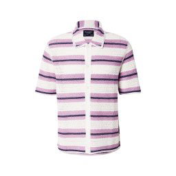 Abercrombie & Fitch Geacă tricotată bleumarin / roz / alb