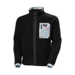 HELLY HANSEN Jachetă fleece funcțională 'Panorama Pile Snap' albastru deschis / galben / roz deschis / negru