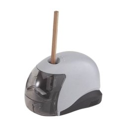 Ascutitoare electrica Eagle M5033B, alimentare 4 baterii AA neincluse, 1 orificiu, plastic, gri