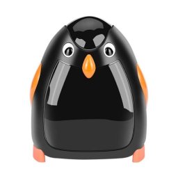 Ascutitoare electrica Eagle EG-5008, alimentare 4 baterii AA neincluse, 1 orificiu, 8mm, model pinguin, plastic, negru