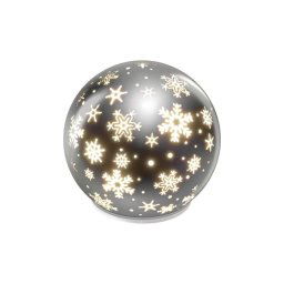 Glob LED pentru Crăciun, Ø 12 cm, 0,3 W, alimentare 3xAA