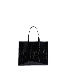 TED BAKER Geantă Allicon Croc Effect Extra Large Icon 281638 jet-black