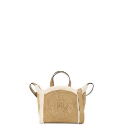 KARL LAGERFELD Geantă K/Circle Sm Tote Shearling A4W30087 1xv caramel