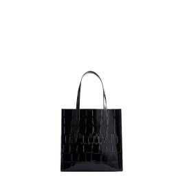 TED BAKER Geantă Croccon Croc Effect Large Icon 281710 jet-black