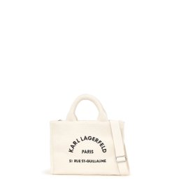 KARL LAGERFELD Geantă K/Rsg Md Square Tote Shearling A4W50013 110 off white