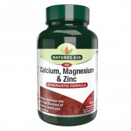 NaturesAid Calciu, Magneziu si Zinc 90 tablete