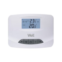 termostat digital programabil cu fir, afisaj digital well