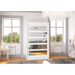 Dulap cu usi glisante si oglinda 120x200 cm, Salem, ADRK Furniture