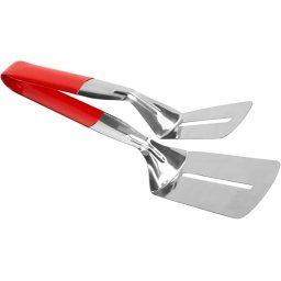 Cleste spatula multifunctional anti-arsura, maner lung, inox, pentru gratar, gatit steak, peste, hamburger