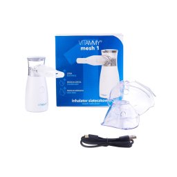 Aparat aerosoli cu tehnologie mesh Vitammy Mesh 1, pentru copii si adulti, portabil, 2 viteze de...
