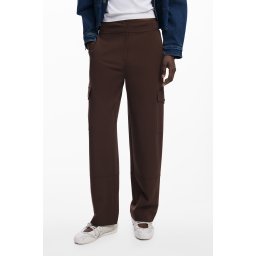 Pantaloni maro pentru femei Desigual