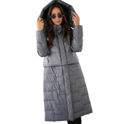 Pri Quilted 2-in-1 Insulated coat Can be worn as a jacket