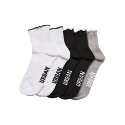 Girls' Socks with Small Brim 4-Pack Multicolor