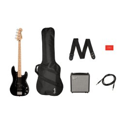 Squier Affinity Series Precision Bass PJ Pack MN Black