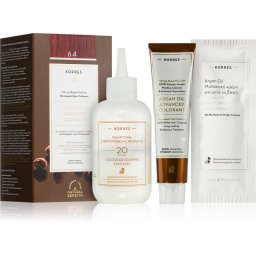 Korres Argan Oil Culoare permanenta pentru par cu ulei de argan culoare 6.4 Copper Dark Blonde 50 ml