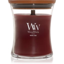 Woodwick Opulent Wood Rouge Oud lumânare parfumată cu fitil din lemn 275 g