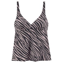 LASCANA Tankini top mov liliachiu / negru