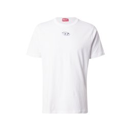 DIESEL Tricou 'T-ADJUST-OD' argintiu / alb
