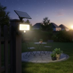 Proiector cu panou solar reglabil si rotativ 360 grade5V/1.5w 6500K 140x133x60mm 50W