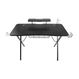 Birou gaming Genesis Holm 300, MDF, suporta pana la 60kg, iluminare RGB, negru