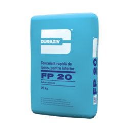 Tencuiala Rapida De Ipsos Pentru Interior, Duraziv Fp 20, 25Kg / Palet 48 Saci