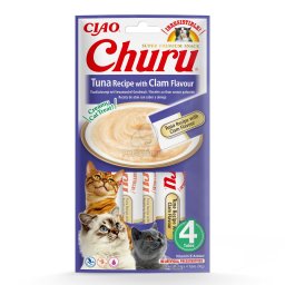 Inaba Cat Ciao Churu - ton, scoici 4 x 14 g