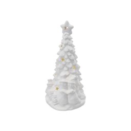 Decorațiune LED de Crăciun, brăduț, 2xAA, lumină alb caldă