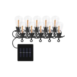 Ghirlandă solară decorativă cu 10 LED-uri, 0,6 W/1,2 V, 4,5 m, IP44, 800 mAh