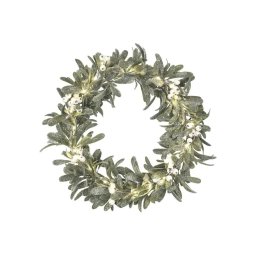 Coroniță de Crăciun cu LED, 25 LED-uri, alimentare 3xAA, Ø 35 cm