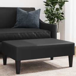 Taburet, negru, 77x55x31 cm, piele artificiala GartenMobel Dekor