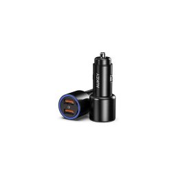Incarcator auto Aukey CC-Y17S din aluminiu 2xUSB QC 3.0 36W LED