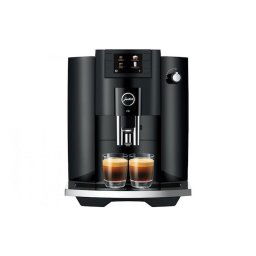 Espressor automat Jura E 6 Piano Black (EC), 1450 W, 15 bar, 1.9 l, recipient boabe 280 g, 11 bauturi, pregatit WiFi, afisaj color, rasnita Professional Aroma, incalzire Thermoblock, Negru