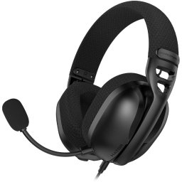 Casti gaming cu fir Hator Hyperpunk 3 , material membrana PET, frecventa raspuns 10Hz-44kHz, impendanta 16Ω, sensibilitate 115dB, conectivitate 3.5 mm analog, microfon detasabil unidirectional, Negru