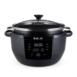 Slow cooker Instant Pot Slow Cooker Superior, 7L, 800 W, 4 functii in 1, Negru