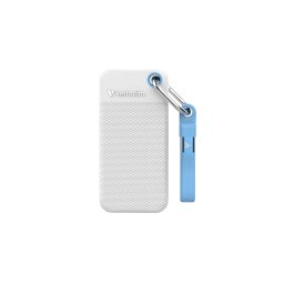 Pocket SSD USB 3.2 Gen 2 1TB White/L Blue Verbatiminclude doua carcase colorate