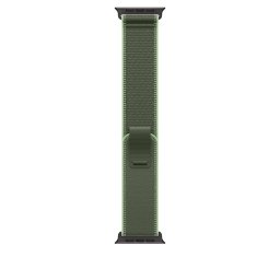Apple Watch 49mm Loop: Green/Neon Trail Loop - M/L - Black Titanium Finish