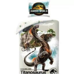 Jurassic World: Set lenjerie de pat - 140 x 200 cm, 100% poliester