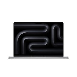 Laptop Apple MacBook Pro 14", procesor Apple M3, 8 nuclee CPU si 10 nuclee GPU, 16GB RAM, 512GB SSD, Silver, Tastatura RO/DEU