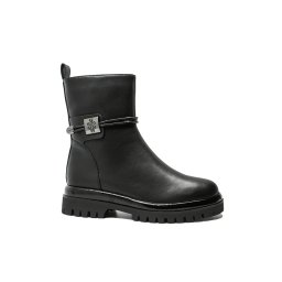 Ghete damă stilate Anna Viotti negre, din piele naturală GOR365-39 EU