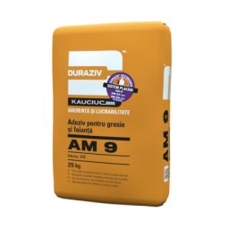 ADEZIV PENTRU GRESIE SI FAIANTA CU KAUCIUC® , DURAZIV AM 9, 25KG / PALET 48 SACI